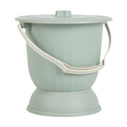 Gazechimp Chamber Pot Toilet Spittoon Urinal with Lid for Children Female Male Bedroom Green